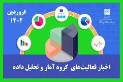 فعالیت‌های بخش آمار در فروردین 1402