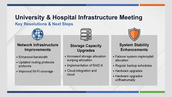 اجرای اقدامات اصلاحی برای تقویت زیرساخت‌های شبکه و ذخیره‌سازی سامانه High Availability 